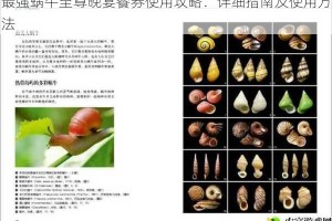 最强蜗牛至尊晚宴餐券使用攻略：详细指南及使用方法